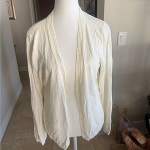 Women's Cream Cardigan Sweater